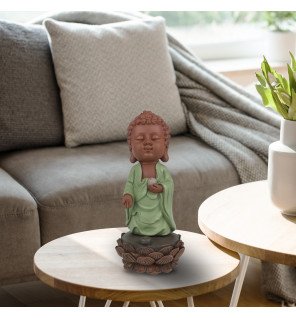  statue décorative kasyapa utilisée lors d’une séance de relaxation pour purifier l’air