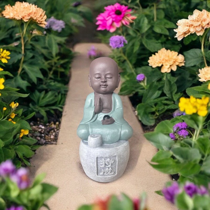 Persévérance - Statue Bonze Porte-Encens Bouddha Mythique