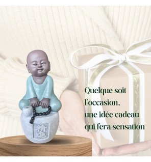  statue bouddha progression installée dans un salon lumineux pour une atmosphère paisible