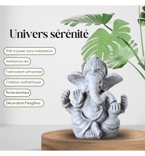  vue rapprochée de la texture métallique de la statue ganesh