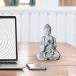 Statue Bouddha en Méditation Grise