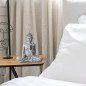 Statue Bouddha en Concentration Grise Statue Bouddha en Concentration Grise