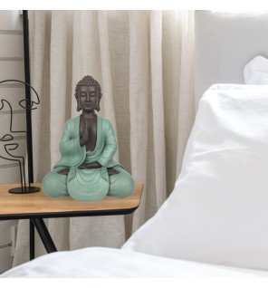  vue rapprochée sur la finition soignée de la statue décorative bodhi