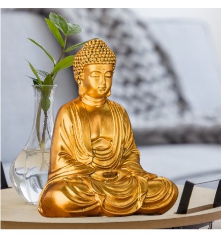 Statue Bouddha Méditation Dorée