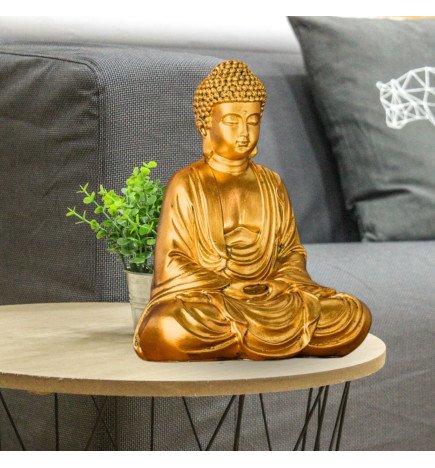 Statue Bouddha Méditation Dorée