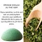 Éponge Konjac au thé vert pour visage