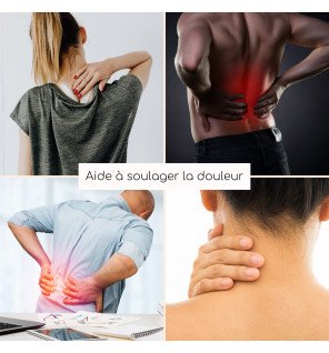 détail de la texture lisse et naturelle du bois de la roue de massage