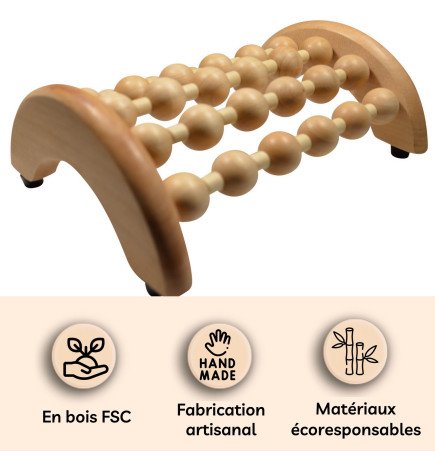 Masseur de pied en bois Fsc