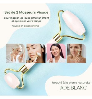accessoires de massage facial en pierre naturelle pour une peau éclatante