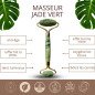 2 rouleaux masseur en pierre de jade vert