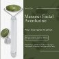 Masseur facial électrique en aventurine