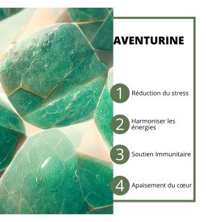 masseur facial électrique en aventurine dans sa boîte d’origine avec accessoires inclus