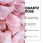 Masseur visage électrique en quartz rose Masseur visage électrique en quartz rose