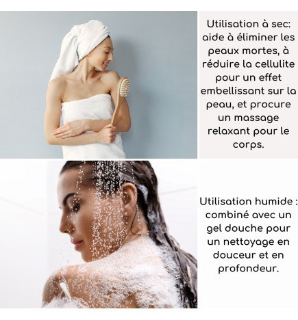 Dualsens - Brosse de bain à double usage