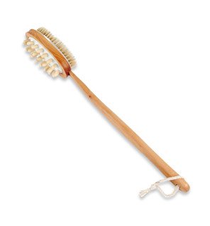 brosse de bain sun&sia accrochée dans une salle de bain moderne ambiance zen