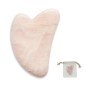 Gua sha en quartz rose