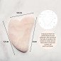 Gua sha en quartz rose