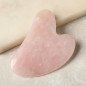 Gua sha en quartz rose