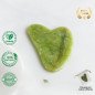 Gua Sha en pierre de jade vert