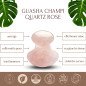 Champi Gua Sha en quartz rose Champi Gua Sha en quartz rose