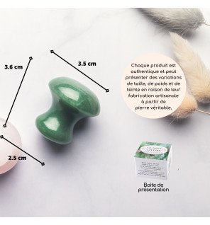 pierre de jade verte champignon dans une salle de bain moderne