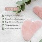 Kit Gua Sha en quartz rose et Masque yeux thermoconfort