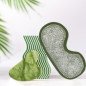 Kit Gua Sha en pierre de jade vert et masque yeux thermoconfort