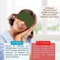 Kit Gua Sha en pierre de jade vert et masque yeux thermoconfort