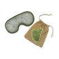 Kit Gua Sha en pierre de jade vert et masque yeux thermoconfort
