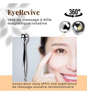 masseur yeux posé à côté d’un miroir dans une salle de bain moderne