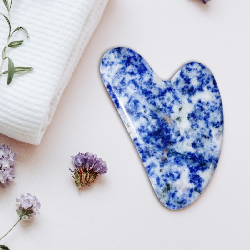 Gua Sha en sodalite bleue Gua Sha en sodalite bleue