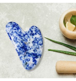 Gua Sha en sodalite bleue