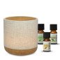 Diffuseur ultrasonique Alesia + 3 huiles essentielles Hiver Diffuseur ultrasonique Alesia + 3 huiles essentielles Hiver