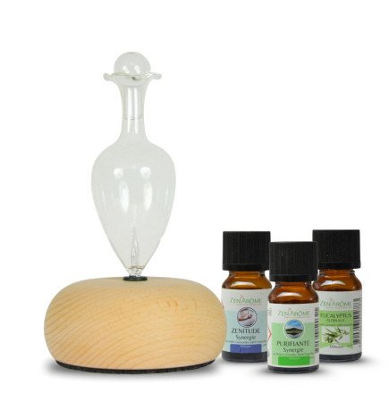 Diffuseur par nébulisation Bao + 3 huiles spéciales télétravail