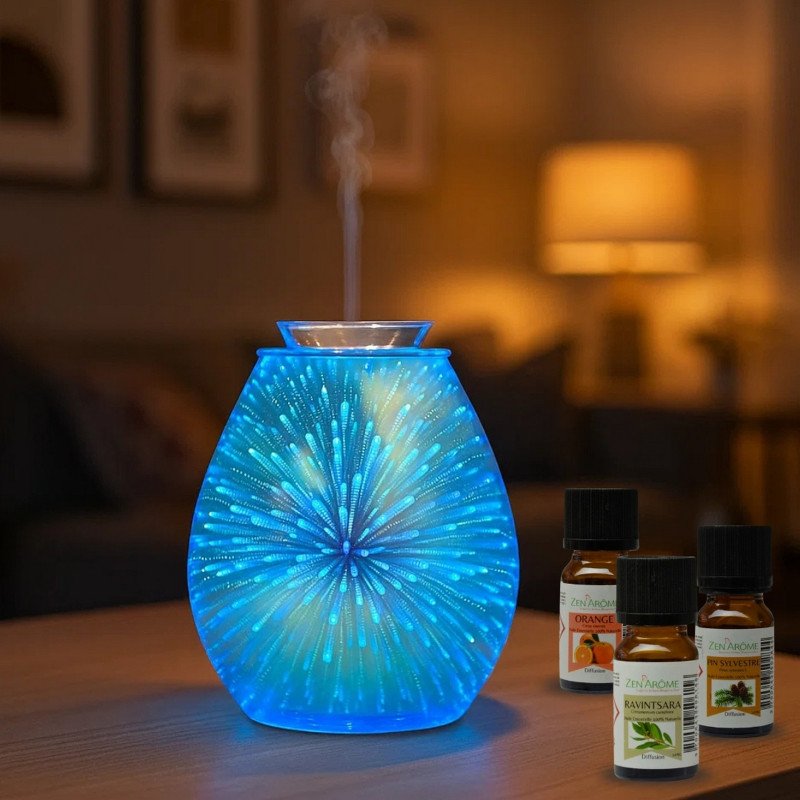 Diffuseur chaleur douce Calorya N° 6 + 3 huiles trio d'hiver