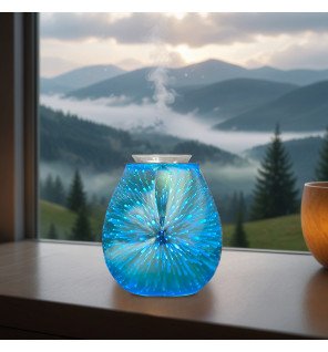 gros plan sur le diffuseur calorya n° 6 en fonctionnement avec lumière douce