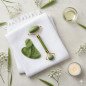 Duo Gua Sha jade vert + Roller masseur jade vert