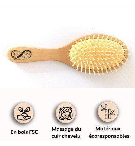Essentiel Massage - Coffret 4 accessoires de massage en bois naturel