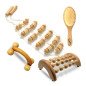 Essentiel Massage - Coffret 4 accessoires de massage en bois naturel Essentiel Massage - Coffret 4 accessoires de massage en bois naturel