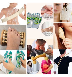 Massage & Réflexologie - Coffret 8 accessoires