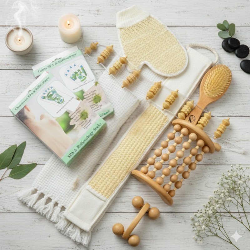 Massage & Réflexologie - Coffret 8 accessoires Massage & Réflexologie - Coffret 8 accessoires