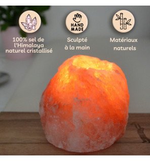  bougeoir rock 1kg utilisé lors d'une séance de méditation pour une ambiance apaisante