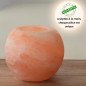 Bougeoir sel d'Himalaya cristal sphère 900g