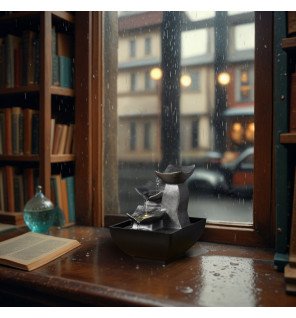  gros plan sur le flux d'eau apaisant coulant sur les pierres naturelles