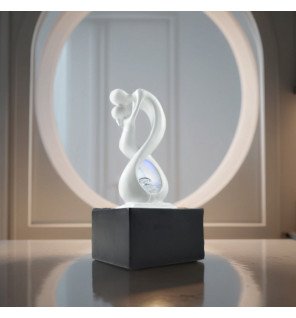 Amor noir et blanc - Fontaine d'intérieur Moderne