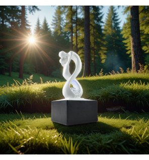  vue rapprochée de la boule de verre éclairée par led