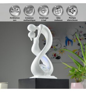  fontaine d'intérieur moderne créant une atmosphère relaxante dans un salon