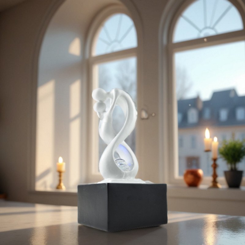 Amor noir et blanc - Fontaine d'intérieur Moderne Amor noir et blanc - Fontaine d'intérieur Moderne