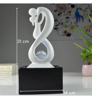  fontaine décorative amor noir et blanc idéale pour bureau ou espace détente