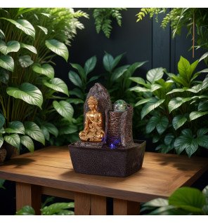 Haka - Fontaine d'intérieur Bouddha